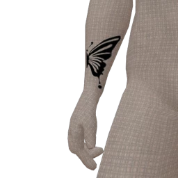 Friendship Butterfly Arm Tattoo