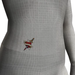 Heart and Dagger Tattoo