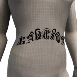 Gangsta Script Tattoo