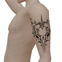 Slicing Hearts Arm Tattoo