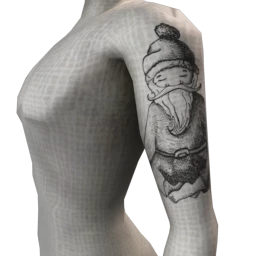 Serene Santa Tattoo