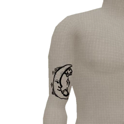Crescent Moon Arm Tattoo