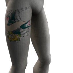 Bluebird and Rose Tattoo