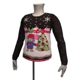 Retro Christmas Tree Jumper