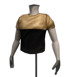 Gold Colour Block T-Shirt