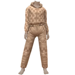 Bionic Cream Quilted Outfit