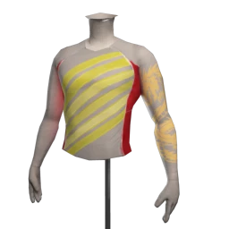 Bionic Golden Dragon Compression Top - White