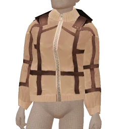 Bionic Cream And Brown Ski Jacket 