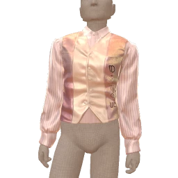 Cloud Nine Metallic Peach Silk Shirt