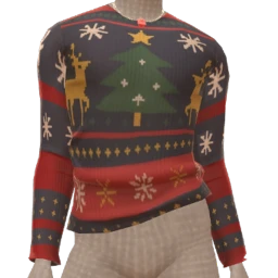 Cosmos Navy Cosy Knit Festive Sweater