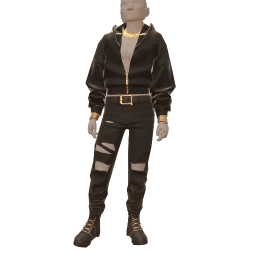 Ikon Elite Black And Gold Suave Suit