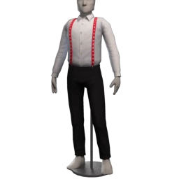 Cosmos Love Heart Suspenders - Trousers