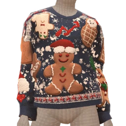Cosmos Gingerbread Cookie Sweater