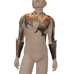 Cosmos Metallic Demon Fire Armor Top