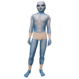 Cosmos Blue Alien Costume