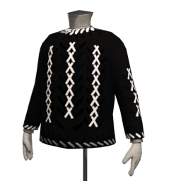 Cut Out Couture Chevron Top - Noir