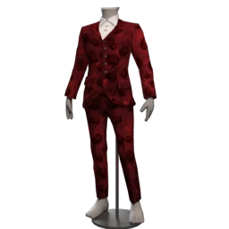 Victoriana Gothic Printed Suit