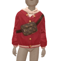 Front Row Varsity Jacket With Crossbody Bag