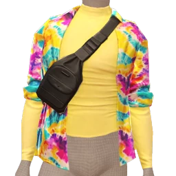 Cruz Electric Vibes Tie Dye Shirt And Contrast Fanny Pack