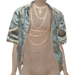 Cloud Nine Electric Blue Metal Shirt