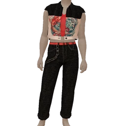 Yume Dragon Print Vest Outfit 