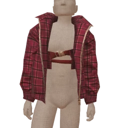 Delirious Burgundy Plaid Jacket