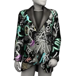 Delirious Rebellious Graffiti Blazer