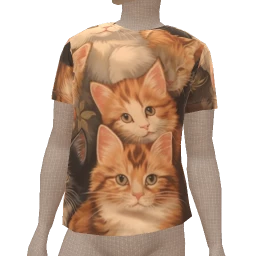 Cloud Nine Cat Print T-Shirt