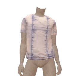 Delirious Dark Blue Distressed Denim T-Shirt