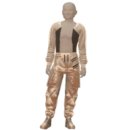 Delirious Silver Open Chest Punk Outfit