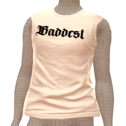 Delirious Baddest White Tank Top