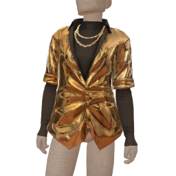 Ikon Elite Golden Overlay Fitted Shirt