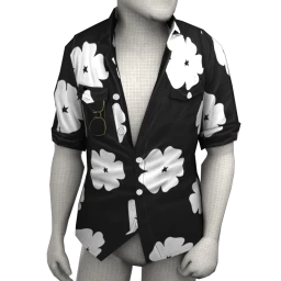 Foal Monochrome Flower Shirt