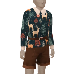 Foal Reindeer Festive Print Outfit