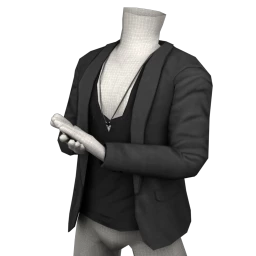 Foal Blazer With V-Neck Tee - Classic - Midnight