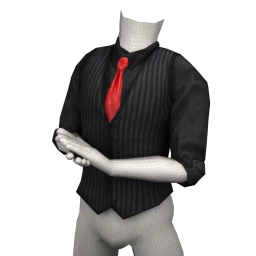 Foal Pinstripe Office Waistcoat - Midnight