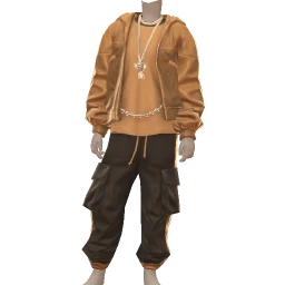 Drop Science Bronze And Black Cargo Pants And Jacket