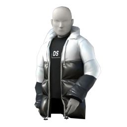 Front Row Monochrome Puffer Jacket 