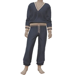 Drop Science Preppy Lounge Set In Navy