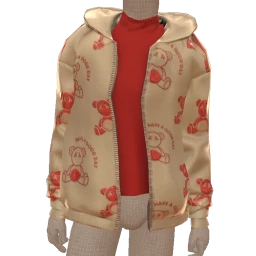 Drop Science Red Bear Pattern Sweater