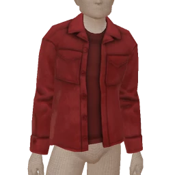 Front Row Red Suede Jacket And T-Shirt