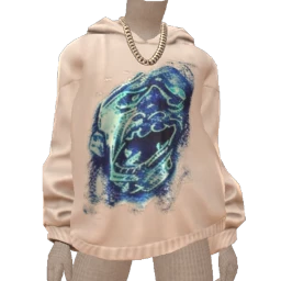 Drop Science Neon Graphic Hoodie & Chain