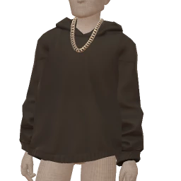 Drop Science Simply Black Chain Sweater