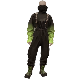 Drop Science Neon-Sleeve Cargo Combat Outfit
