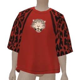 Ikon Elite Red Leopard Print T-Shirt