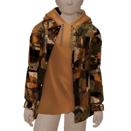 Drop Science Patchwork Camo Hoodie