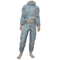 Drop Science Cozy Blue Terry Cloth Outfit