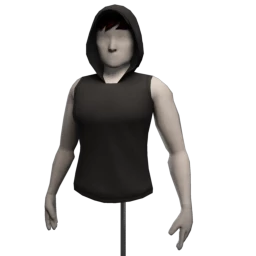 Cold Shoulder Sleevless Hoodie - Grey