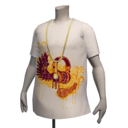 Drop Science Golden Mic Pendant - White