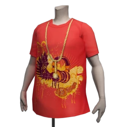 Drop Science Golden Mic Pendant - Red